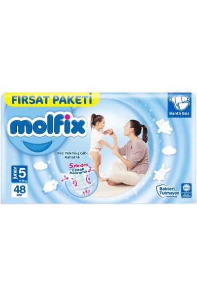 Molfix Bebek Bezi Fırsat Paketi 5 Beden 11-18 Kg 48 Adet