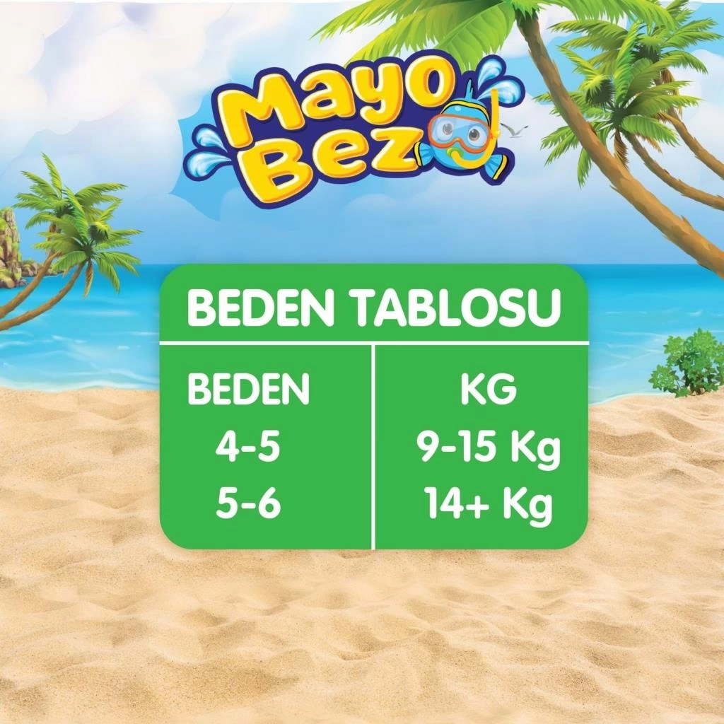 Çocuk Molfix Mayo Bez 4-5 Beden 9-15 Kg 11 Adet - Görsel 4