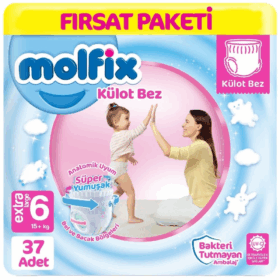 MolfixKülotBezFırsatPaketi6Beden15+Kg37Adet