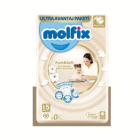 MolfixPure&SoftBebekBeziUltraAvantajPaketi5Beden11-18Kg66Adet