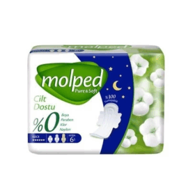 Çocuk Molped Pure&Soft Gece Ped 6 Adet