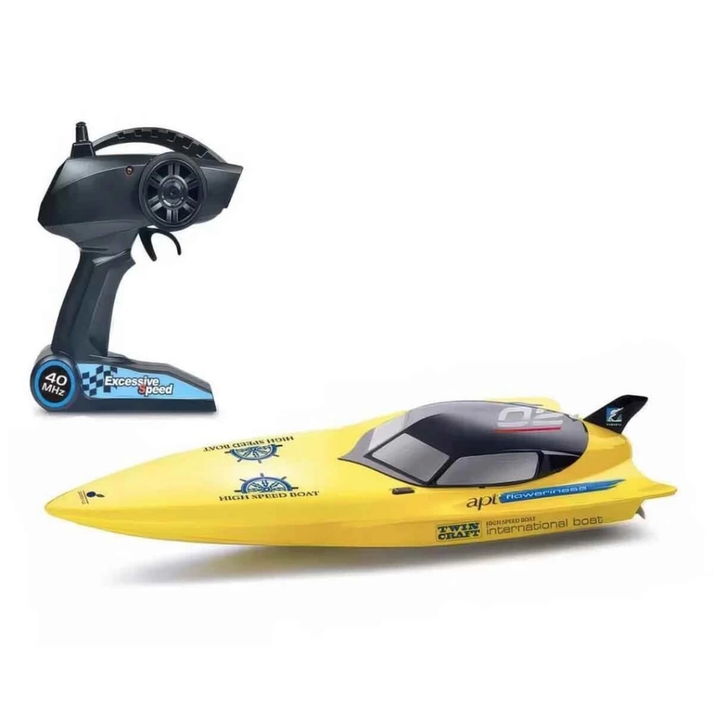 Eğitici Oyuncak Motorlu USB Şarjlı Uzaktan Kumandalı Yarış Teknesi 74 cm - Görsel 2