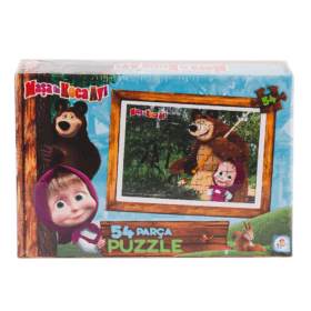 Çocuk MS7965 Masha ve Koca Ayı 54 Parça Puzzle -Laçokids