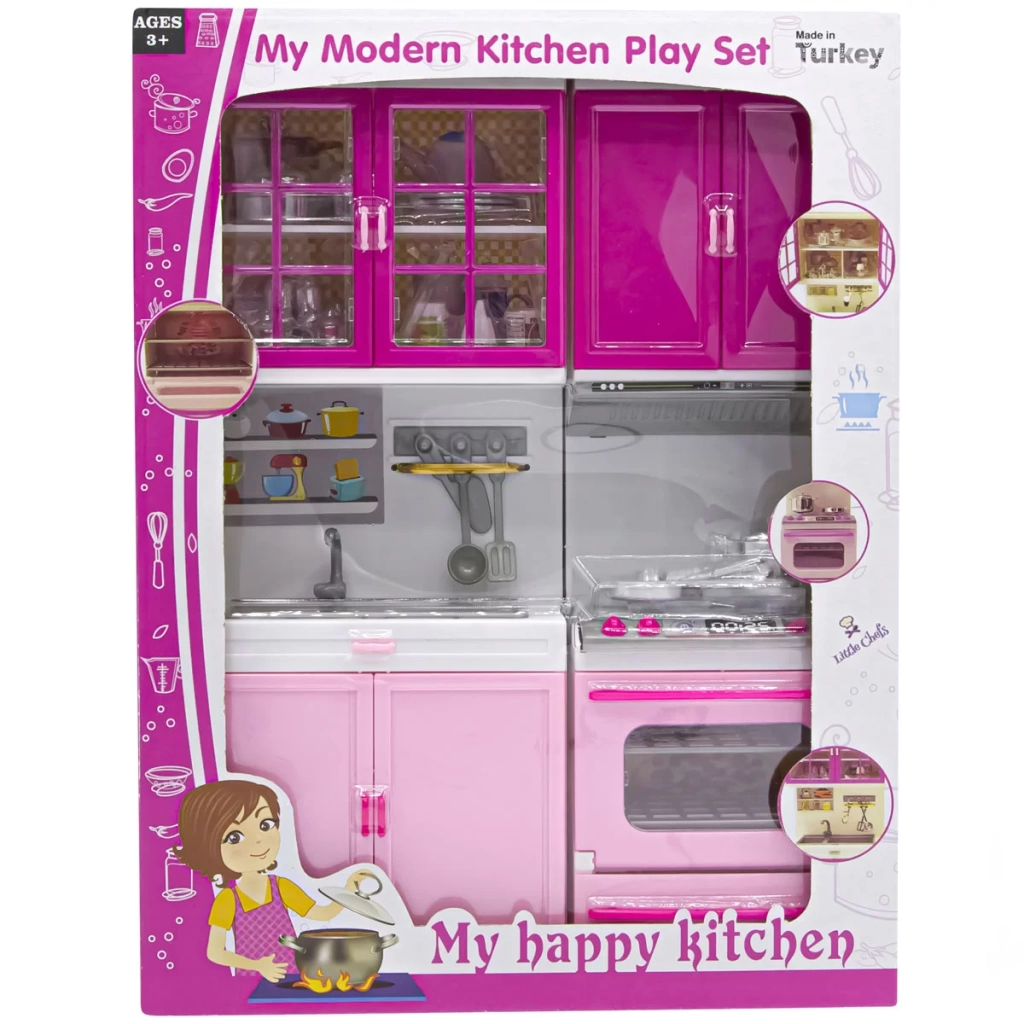 Çocuk My Modern Kitchen Lavabolu Fırınlı 2'li Set - Görsel 2