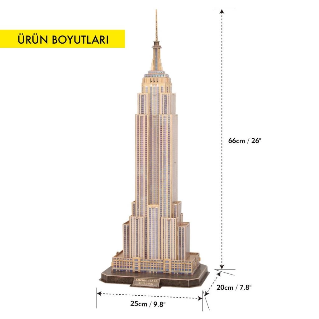 National Geographic 66 Parça 3D Puzzle Empire State Binası - Görsel 2