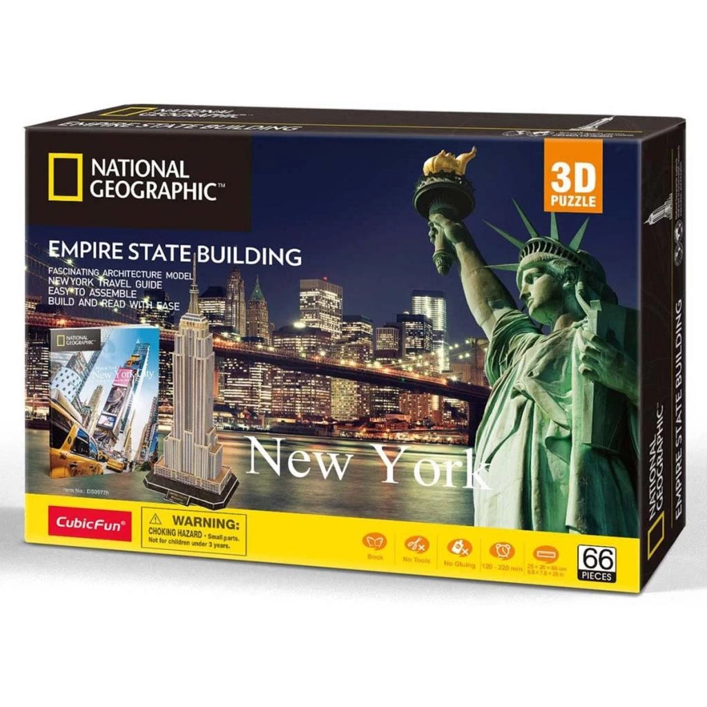 National Geographic 66 Parça 3D Puzzle Empire State Binası - Görsel 5
