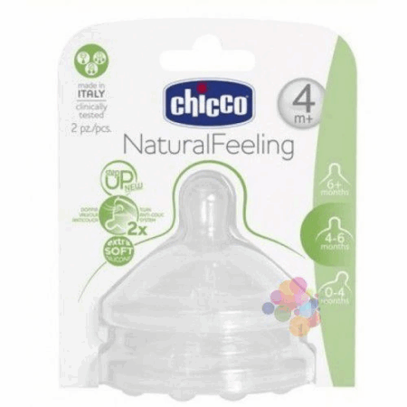 Çocuk NaturalFeeling Biberon Emziği 4 Ay+ Akış Ayarlı 2li