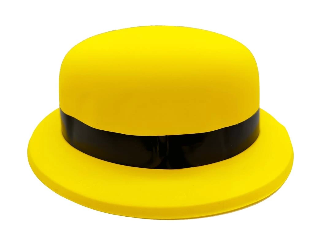 Çocuk Neon Partisi Sarı Renk Melon Plastik Parti Şapkası - Görsel 2