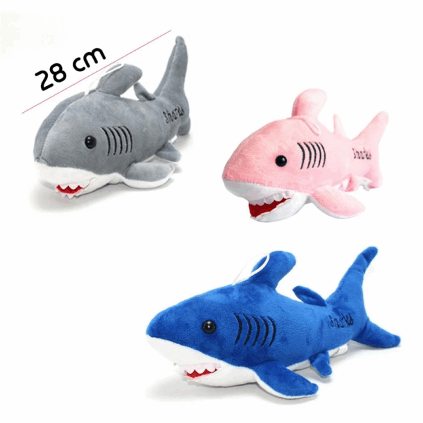 Çocuk Baby Shark Şarkılı Köpek Balığı Peluş Oyuncak 28 cm - Görsel 2