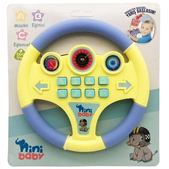 Nini Baby Direksiyon Eğitici Sesli Müzikli ER-103K - Görsel 3