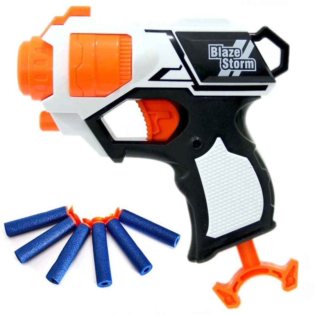 Nişancı 6 Sünger Dart Atan 6 Dartlı Silah - Görsel 2