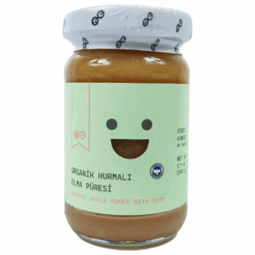 Organik Hurmalı Elma Püresi 105 Gr %100 Doğal Ve Sağlıklı