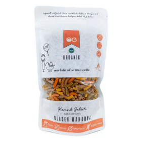 Organik Karışık Sebzeli Bakliyat Unlu Dirsek Makarna 200 Gr Doğal Ve Hafif