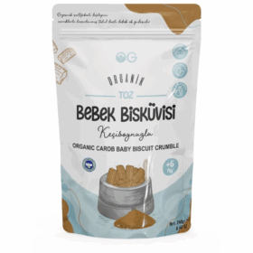 Organik Keçiboynuzlu Toz Bebek Bisküvisi 240 Gr 6+ Ay Doğal Tatlı Alternatif