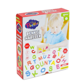 Çocuk ONY-402 Ahşap Renkli Harfler 33 Parça -Onyıl Oyuncak