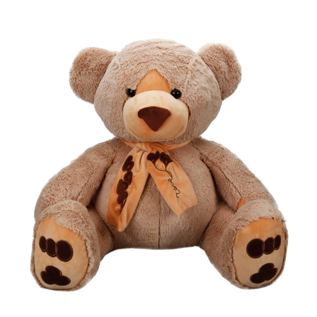 Eğitici Çocuk Oturan Atkılı Peluş Ayı 60 cm. - Görsel 2