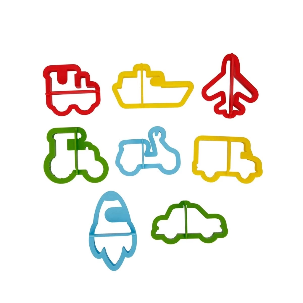 Oyun Hamuru Kalıbı Araçlar 8 Parça - Görsel 2