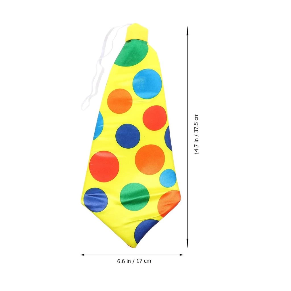 Palyaço Kravatı Lastikli Geniş Kesim Parti Malzemesi - Görsel 3