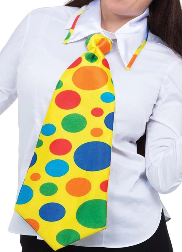 Palyaço Kravatı Lastikli Geniş Kesim Parti Malzemesi - Görsel 4
