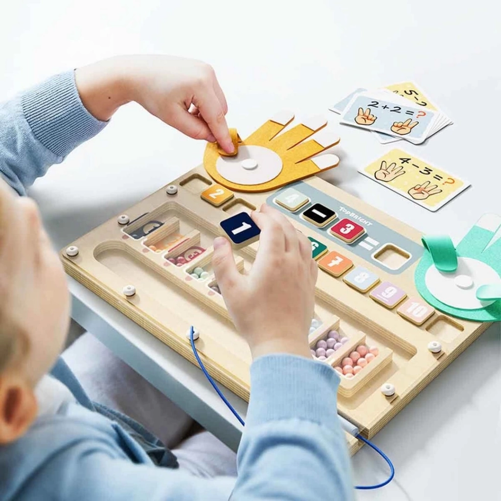 Eğitici Çocuk Parmak ve Boncuk Matematiği Oyunu - Görsel 2