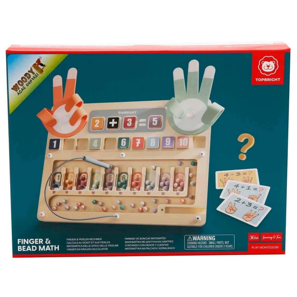 Eğitici Çocuk Parmak ve Boncuk Matematiği Oyunu - Görsel 3