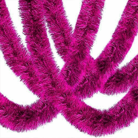 Çocuk Parti İçin Mega Kalın Sim Süs 2 Metre Uzunluk 10 cm Genişlik Fuşya İthal
