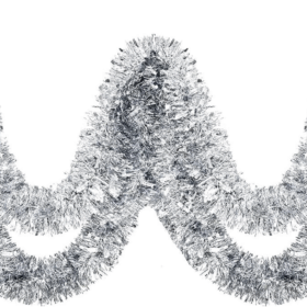 Çocuk   Parti İçin Sim Süs 2 Metre Uzunluk 6 cm Genişlik Gümüş Renk İthal