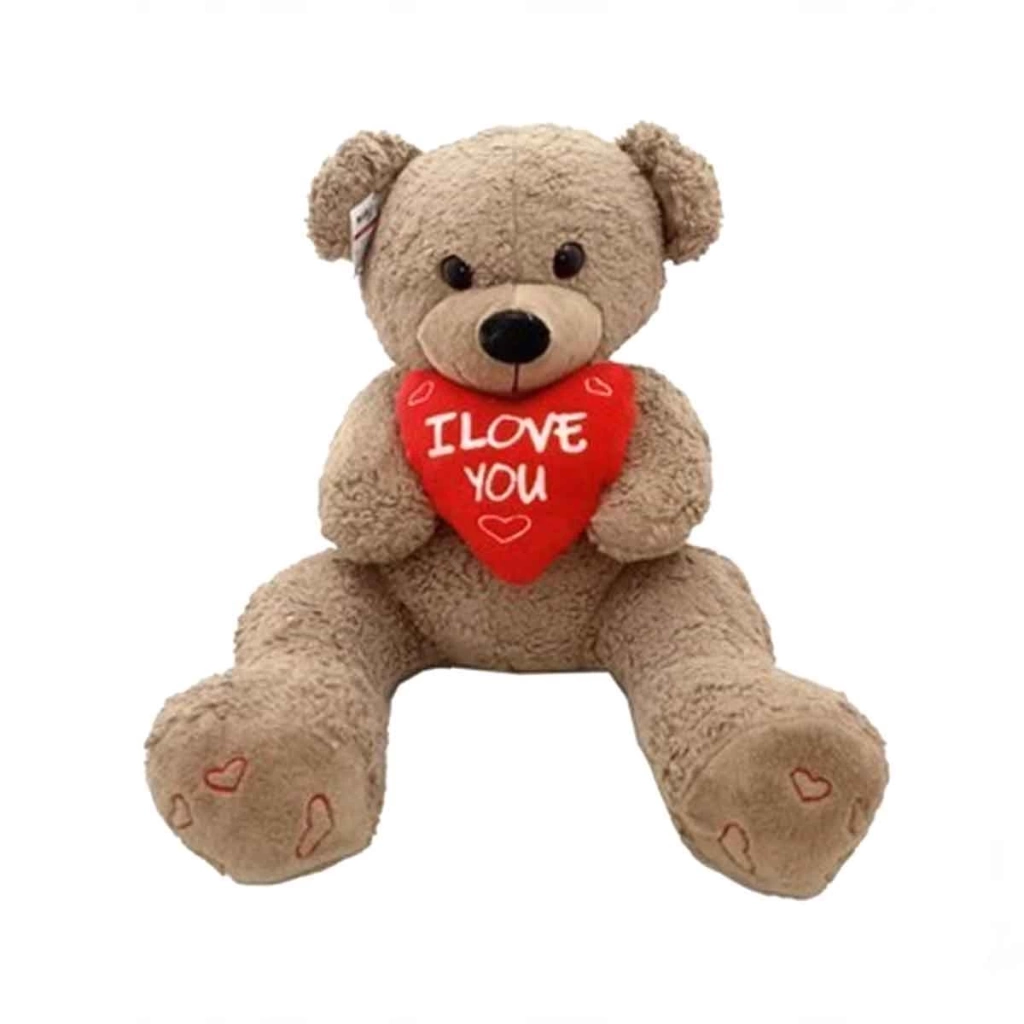 Peluş Tek Kalpli Ayı 80 cm - Görsel 2