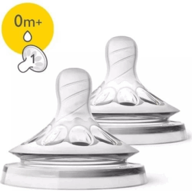 Philips Avent Natural Biberon Emziği Yenidoğan 0 Ay+ 2li SCF041/27