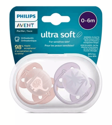 Çocuk Philips Avent Ultra Yumuşak Emzik 0-6 Ay Kız