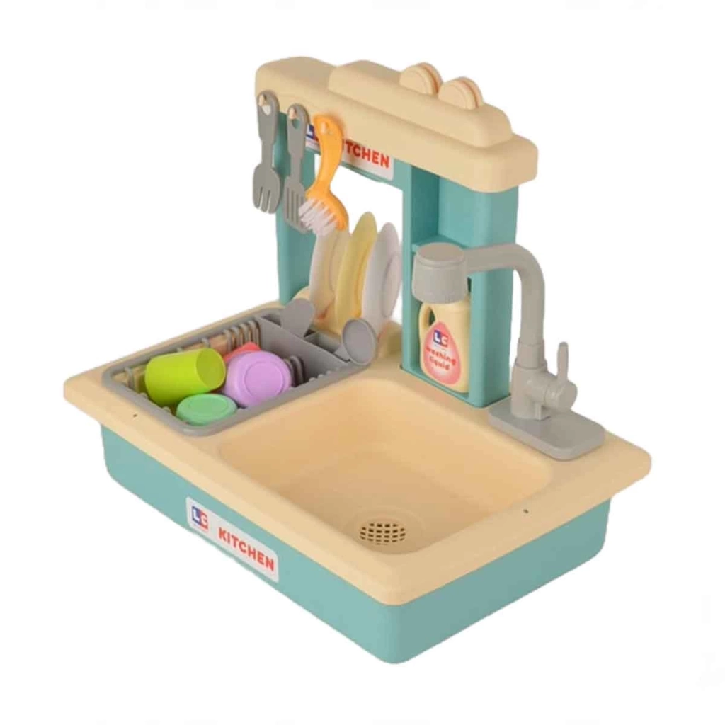 Pilli İnteraktif Lavabo Seti Turkuaz - Görsel 3