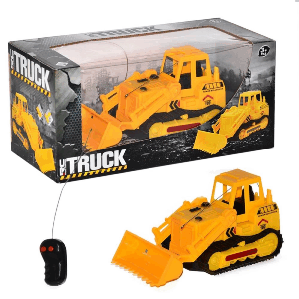 Çocuk Pilli Uzaktan Kumandalı İleri Geri Kepçe İş Makinesi Dozer