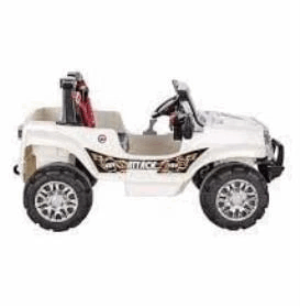 Attack Çift Kişilik Uzaktan Kumandalı Akülü Araba 12 Volt 05-272 Beyaz