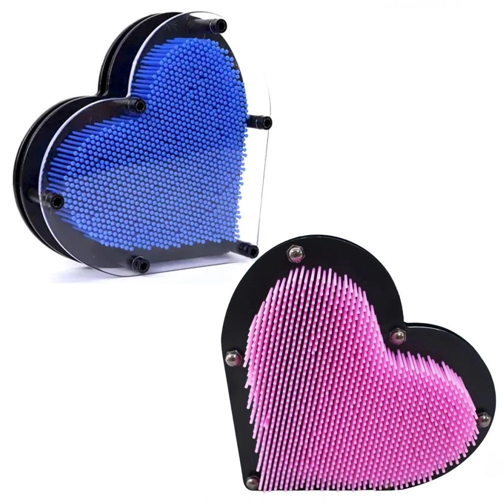 Pinart 3D Kalp Çivili Tablo 21 cm - Görsel 5