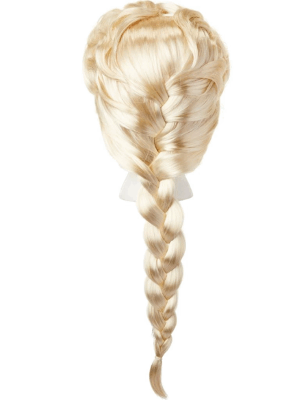 Karlar Ülkesi Elsa Frozen Peruğu Platin Altın Dore Renk Çocuk Kostüm