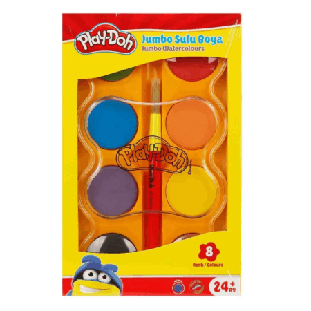 Çocuk Play-Doh Jumbo Sulu Boya 8 Renk