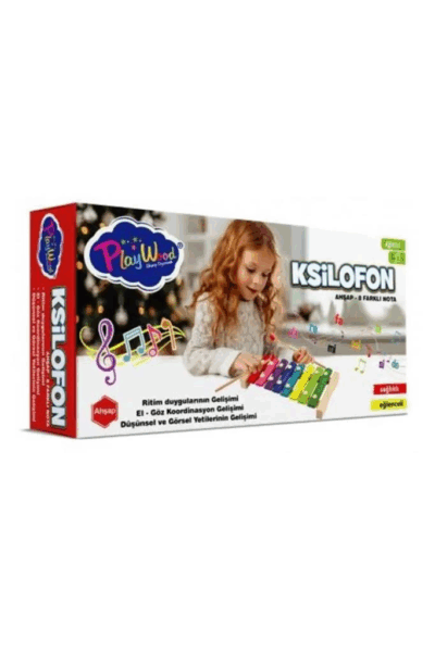 Çocuk PlayWood Ahşap 8 Farklı Notalı Ksilofon 405
