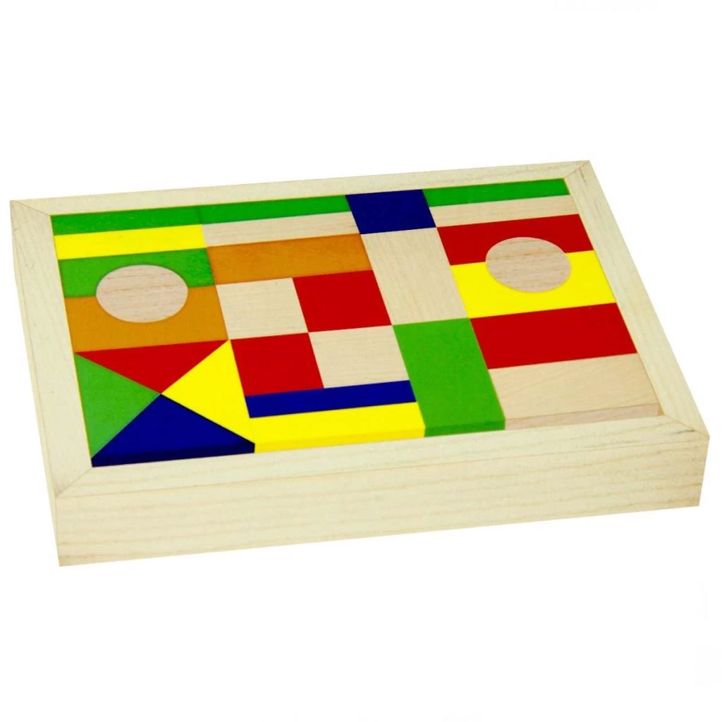 Çocuk Playwood Eğitici Ahşap Bloklar 29 Parça - Görsel 2