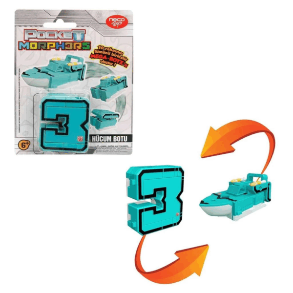 Çocuk PM/6888 Pocket Morphers Dönüşebilen Numaralar / Tekli satılır - Görsel 3