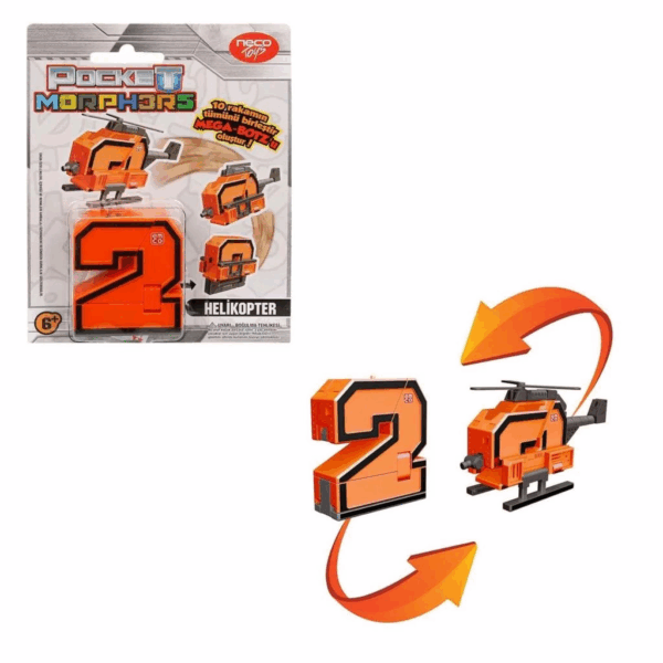 Çocuk PM/6888 Pocket Morphers Dönüşebilen Numaralar / Tekli satılır - Görsel 5