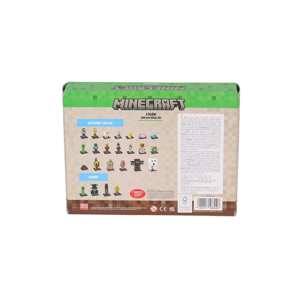 Eğitici Çocuk PMI MC2070 Minecraft 3D Figür Toppeez 8li Delüks Set - Görsel 2