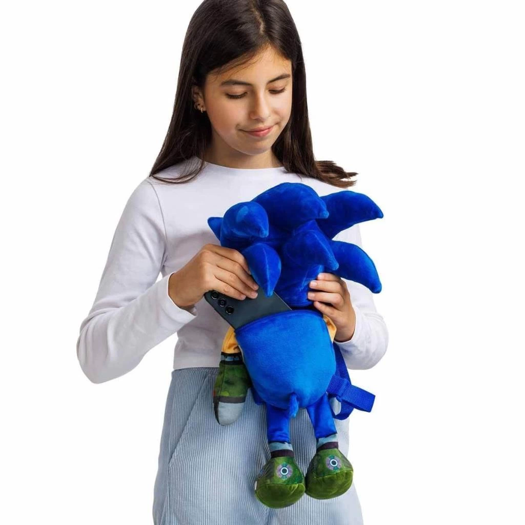 PMI SON 7020 Sonic Peluş Figür Sırt ÇAntası 45 cm -Necotoys - Görsel 3