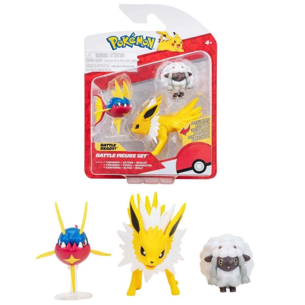 POK 95155-L Pokemon Battle 3'lü Figür Seti Seri -Necotoys - Görsel 2
