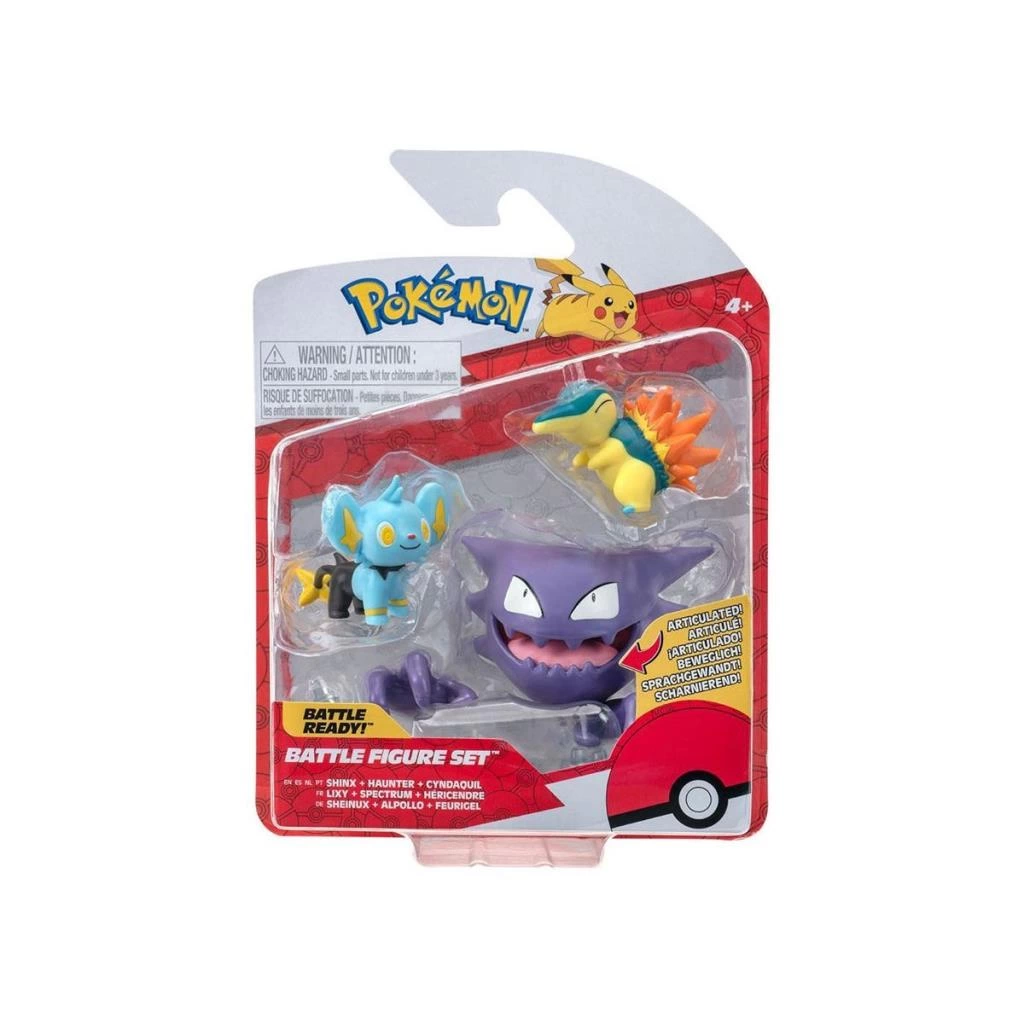 POK 95155-R Pokemon Battle 3Lü Figür Seti - Görsel 2