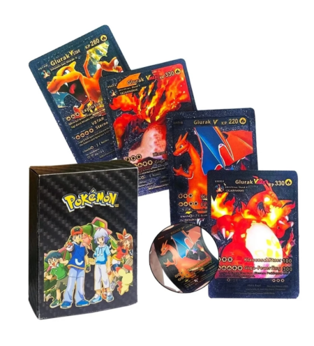 Eğitici Oyuncak Pokemon Siyah Starter Box Pack Koleksiyon Pokemon Kartları