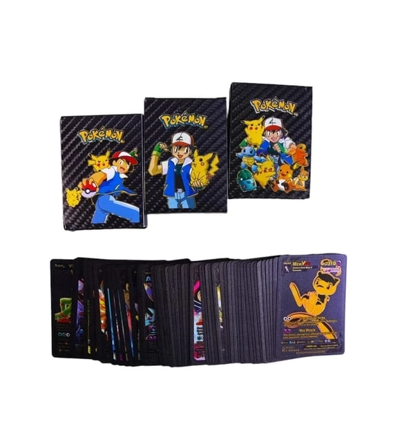 Eğitici Oyuncak Pokemon Siyah Starter Box Pack Koleksiyon Pokemon Kartları - Görsel 3