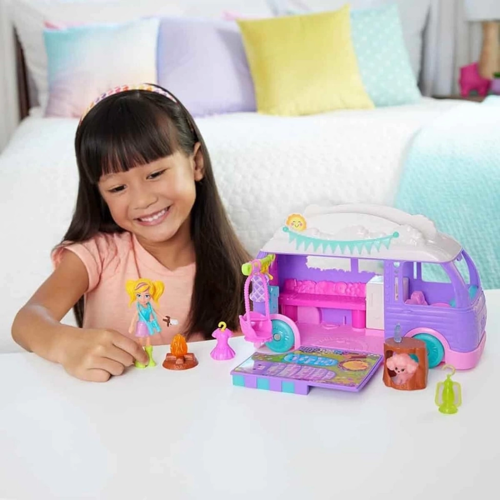 Eğitici Oyuncak Polly Pocket Eğlenceli Karavan Oyun Seti - Görsel 5