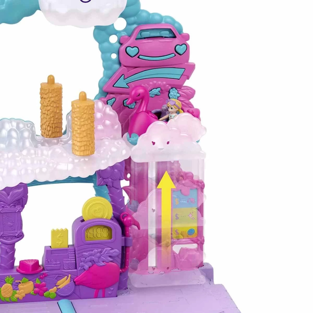 Çocuk Polly Pocket Flamingo Araba Su Eğlencesi HHJ05 - Görsel 3