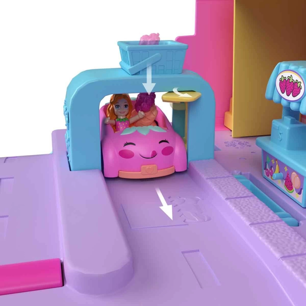 Çocuk Polly Pocket Pollyville Marketi Oyun Seti HRD45 - Görsel 2