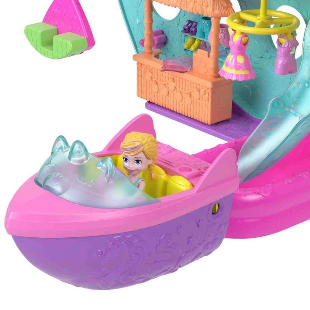 Eğitici Oyuncak Polly Pocket Unıcorn Dream Cruıse Oyun Seti HWP26 - Görsel 5